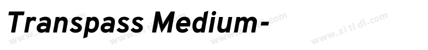 Transpass Medium字体转换